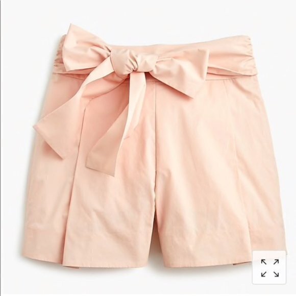 New JCREW Tie-waist short in cotton poplin‎ - Picture 1 of 4